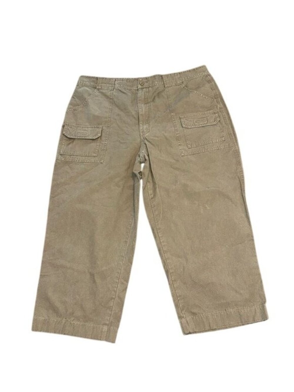 Cabelas 7-Pocket Hiker Pants W38 L30 Khaki 100% Cotton Outdoor Mens Casual